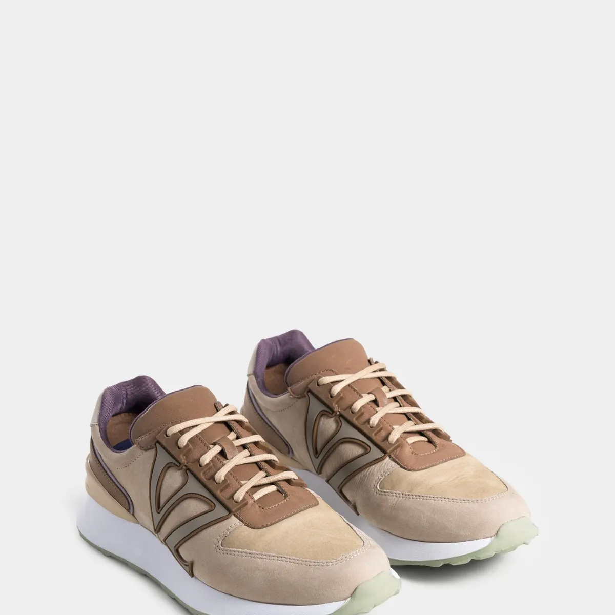 VELEZ - Vélez Zapatillas River Gommus Cuero Y Gamuza Hombre Arena