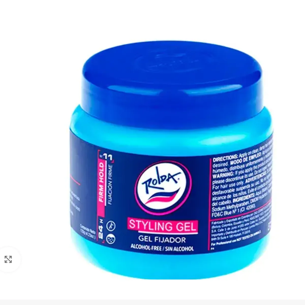 GENERICO - Rolda Gel Fijador Sin Alcohol  120gr Azul