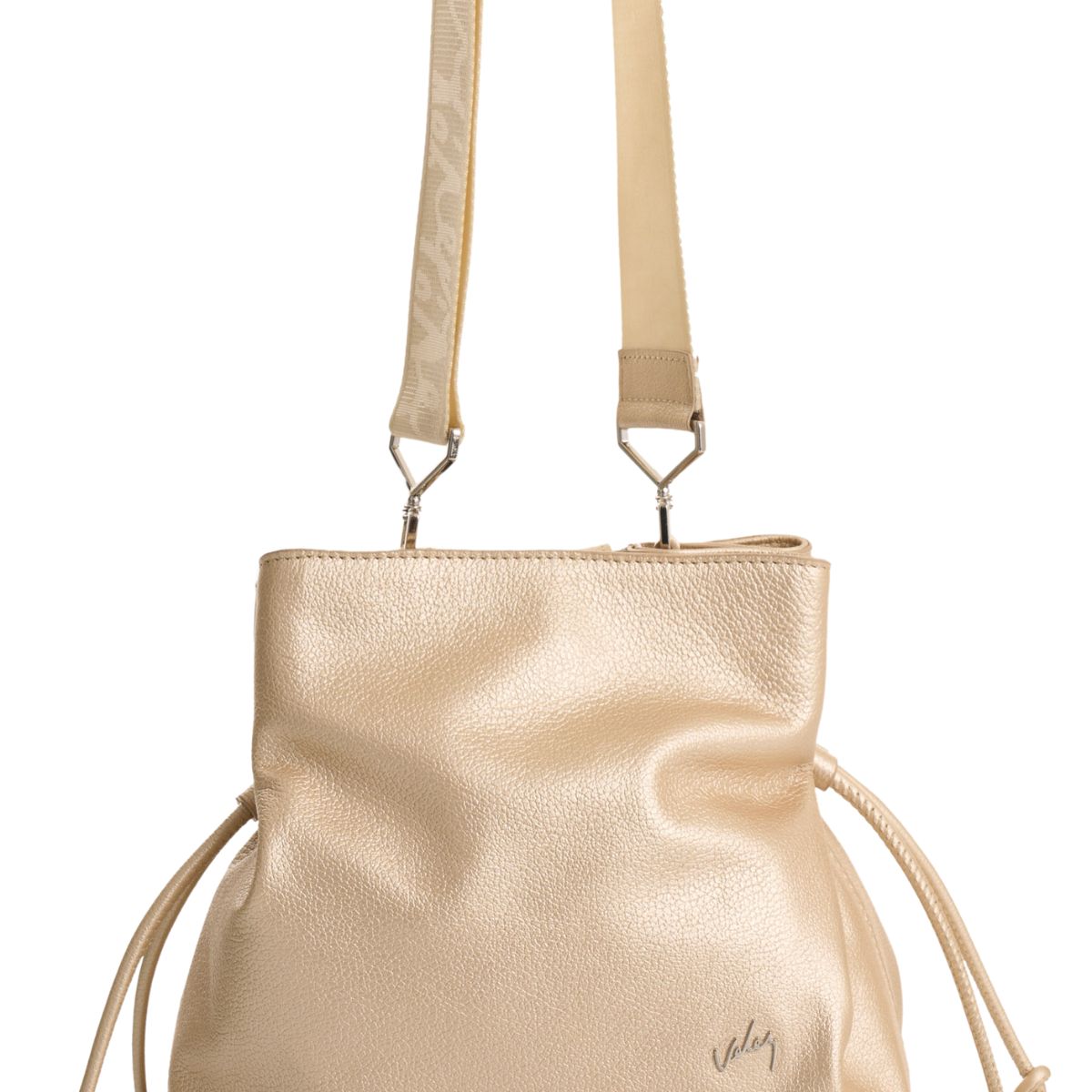 VELEZ - Vélez Bandolera Goji De Cuero Mujer Detalle Grabado Dorado