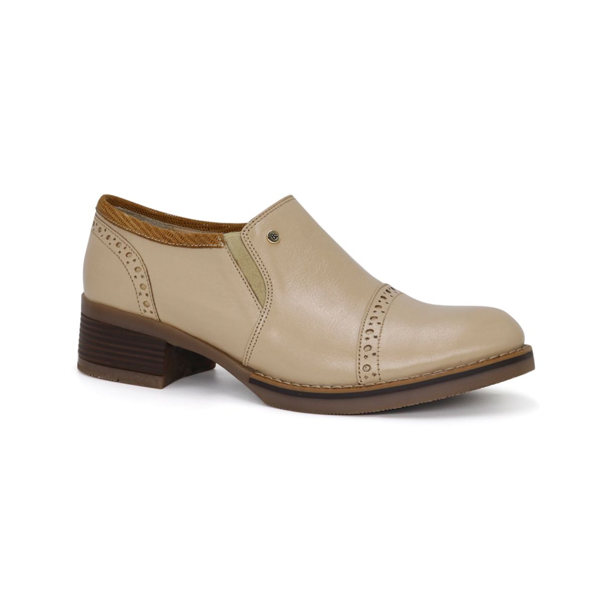 PAR&SS - Mocasín Casual De Cuero Mujer Par&ss KA25Q1-KM034 Beige