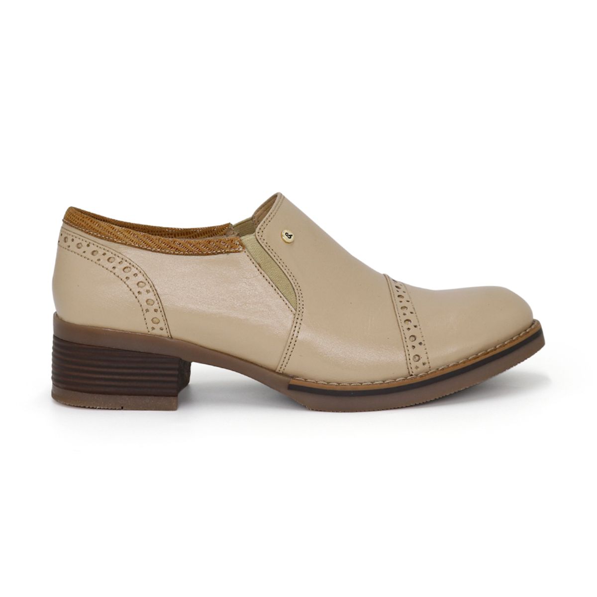 PAR&SS - Mocasín Casual De Cuero Mujer Par&ss KA25Q1-KM034 Beige