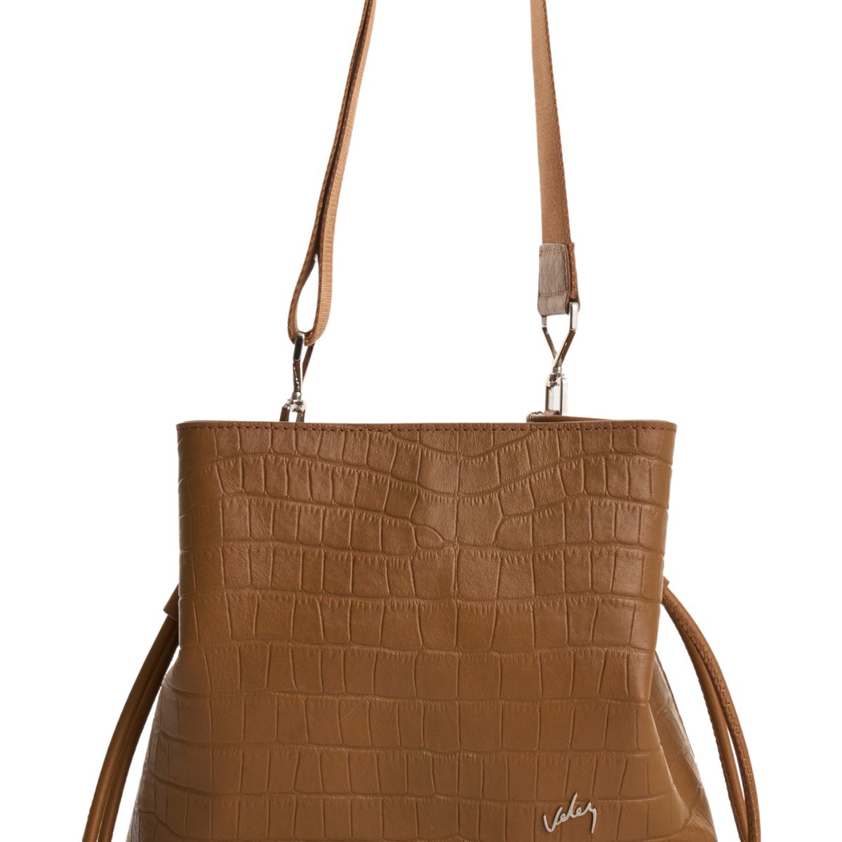 VELEZ - Vélez Bandolera Goji De Cuero Mujer Detalle Grabado Miel