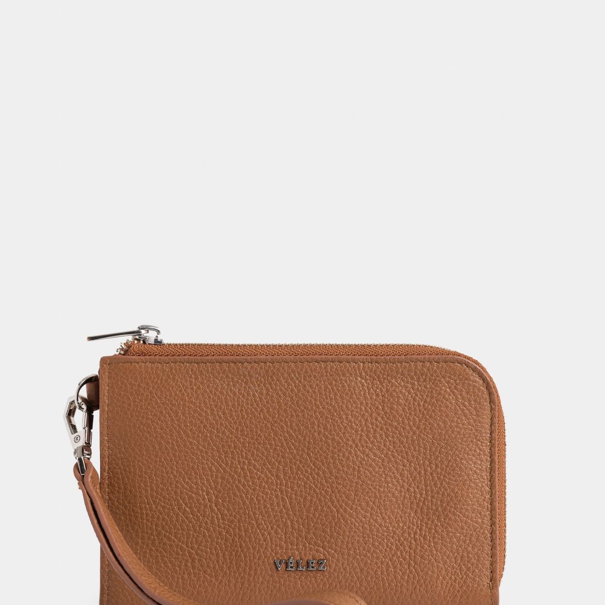 VELEZ - Vélez Billetera Holi De Cuero Mujer Manija Removible Miel