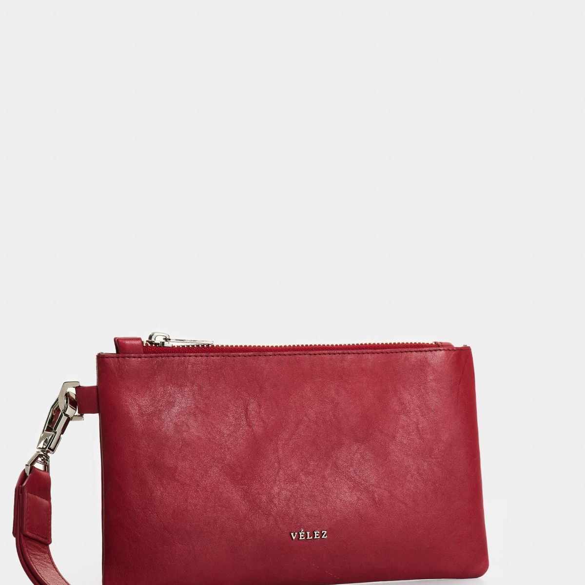 VELEZ - Vélez Neceser Lucía De Cuero Mujer Manija Removible Rojo