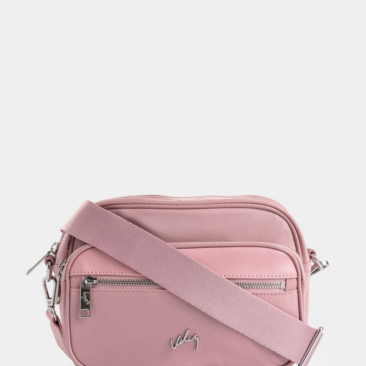 VELEZ - Vélez Morral Camelia En Lona Para Mujer Detalle Cuero Rosado