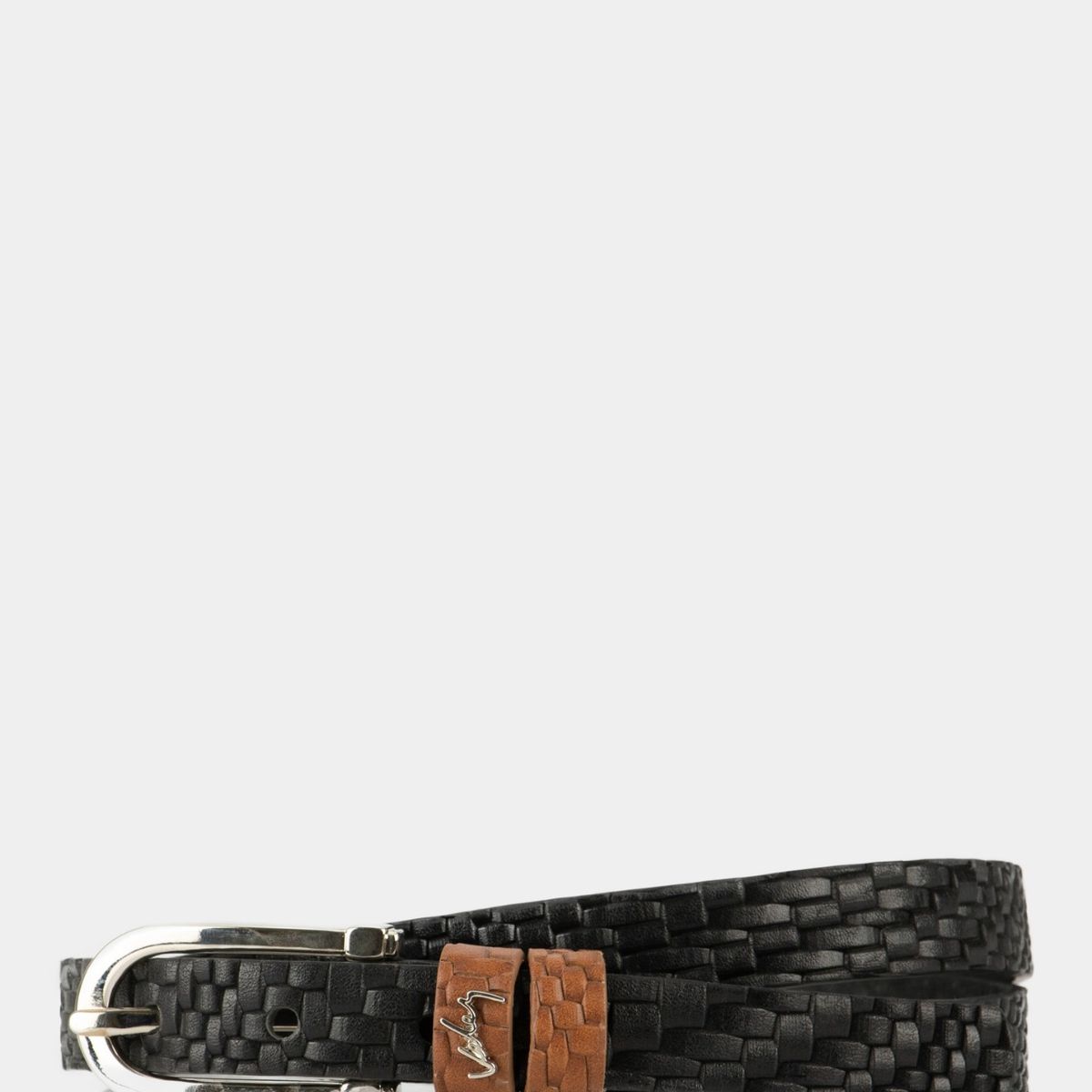 VELEZ - Vélez Correa Unifaz Mora De Cuero Mujer Placa Trenza Negro