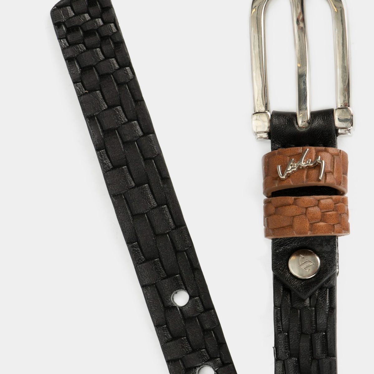 VELEZ - Vélez Correa Unifaz Mora De Cuero Mujer Placa Trenza Negro