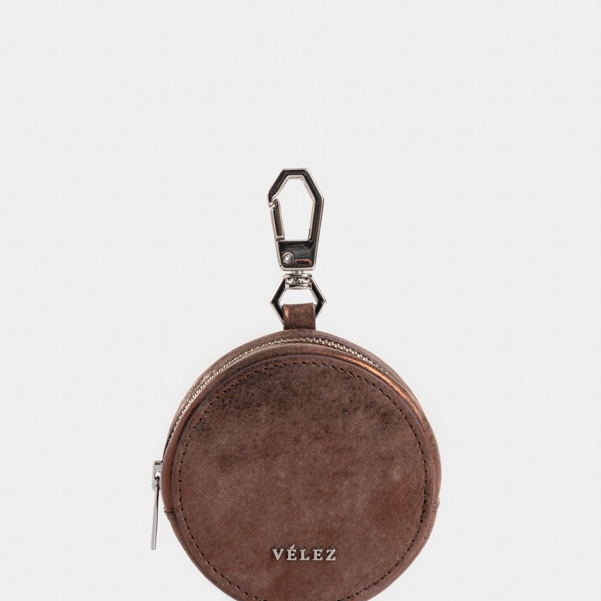 VELEZ - Vélez Monedero Baby De Cuero Folia Mujer Circular Bronce