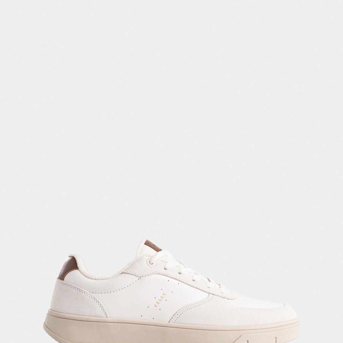 VELEZ - Vélez Zapatillas Lyra Cuero Hombre Suela Liviana Blanco