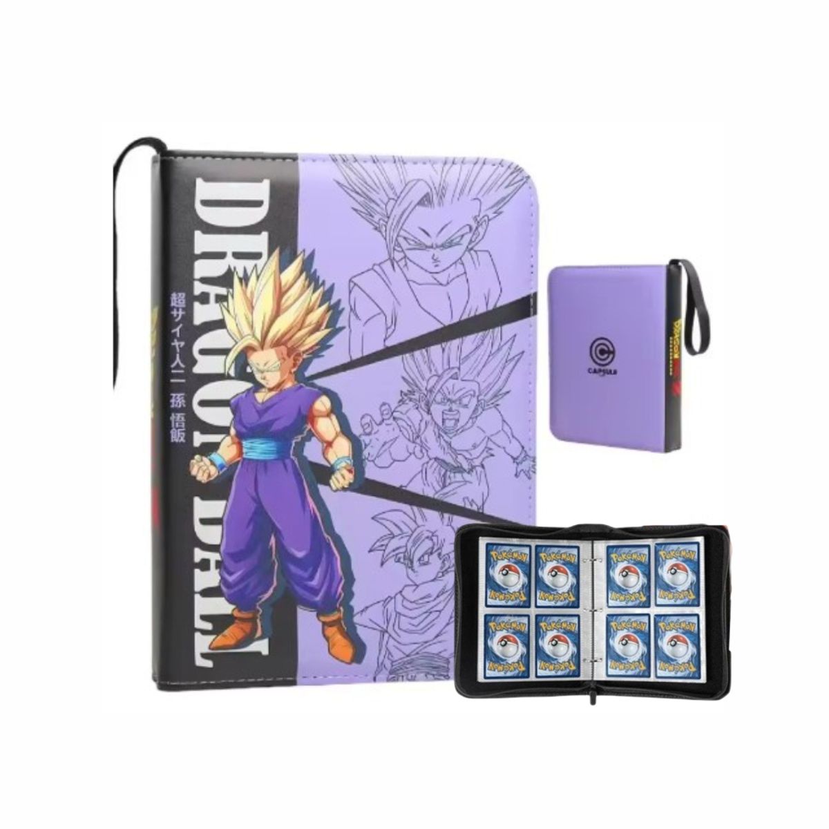 GENERICO - Dragon Ball Folder 4 Pocket 400 Cartas Gohan