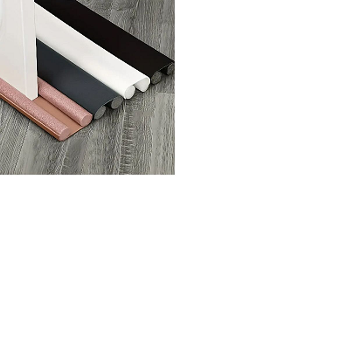 GENERICO - Burlete Flexible de Espuma  Protección Sellado de Puertas  pack 3 unidades plomo