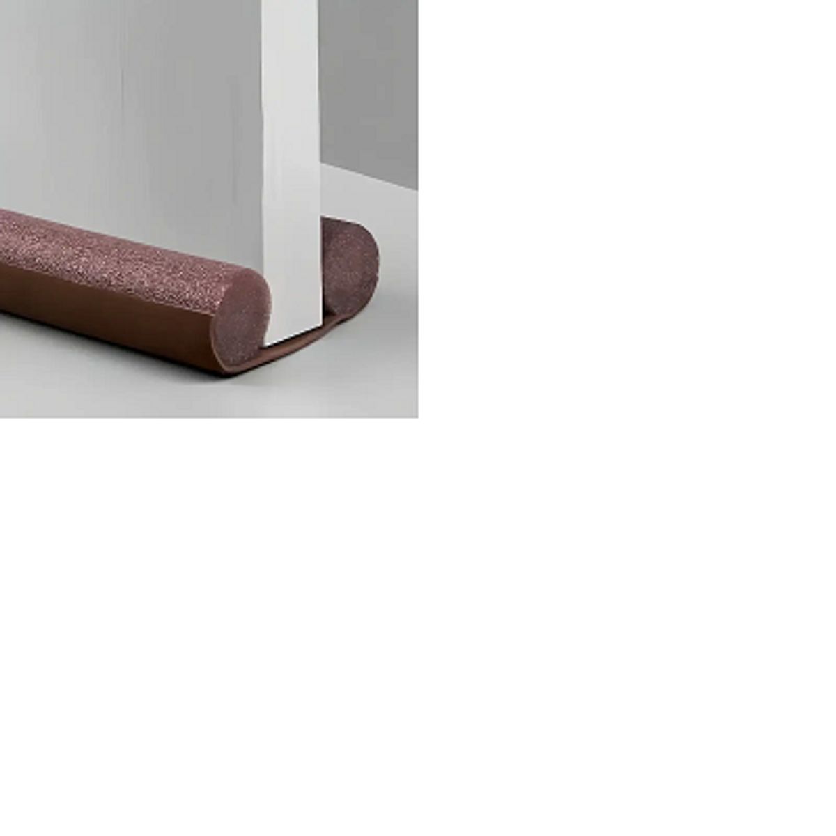 GENERICO - Burlete Flexible de Espuma  Protección Sellado de Puertas pack 3 unidades Marron
