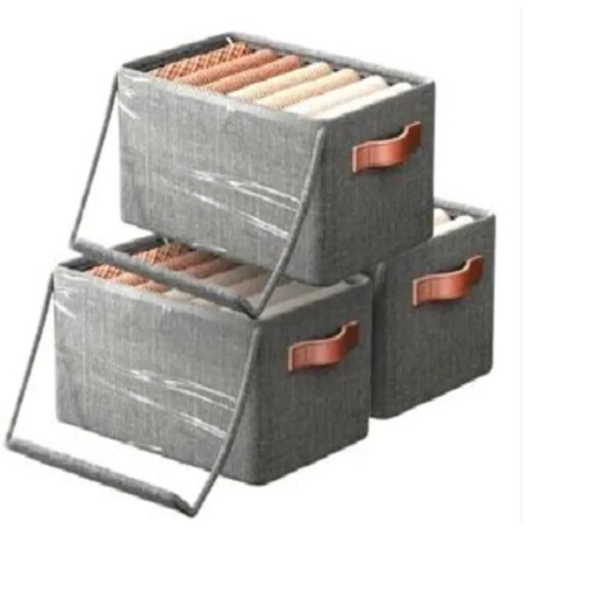 GENERICO - Organizador de Ropa con tapa para Armarios y Cajones  pack 6 unidades