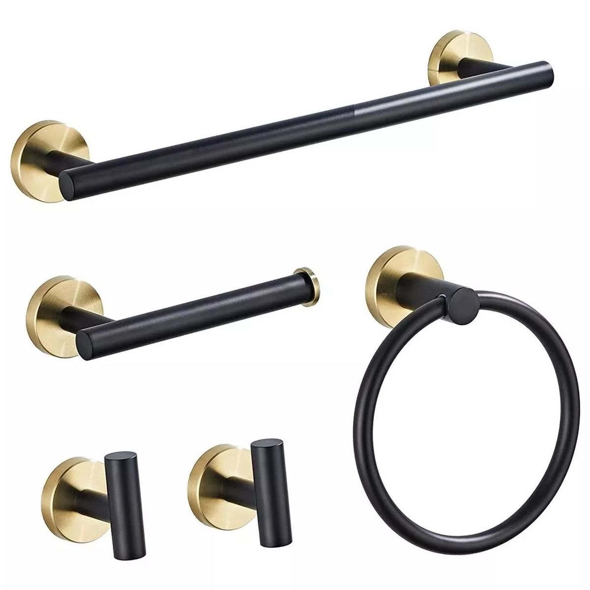 PUREPOWER - Juego De Accesorios De Baño De Acero Inoxidable Para Baño 5