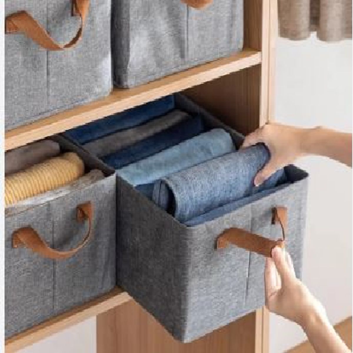 GENERICO - Organizador de Ropa para Armarios y Cajones  pack 4 unidades