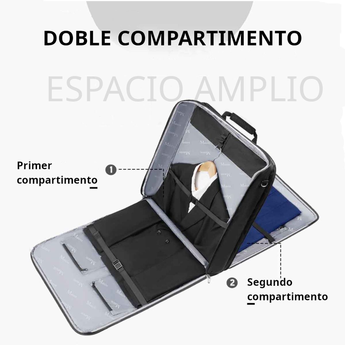 MATEIN - Maletin Porta Terno Traje MATEIN 6185 Viaje Negocio Ejecutiva Trabajo