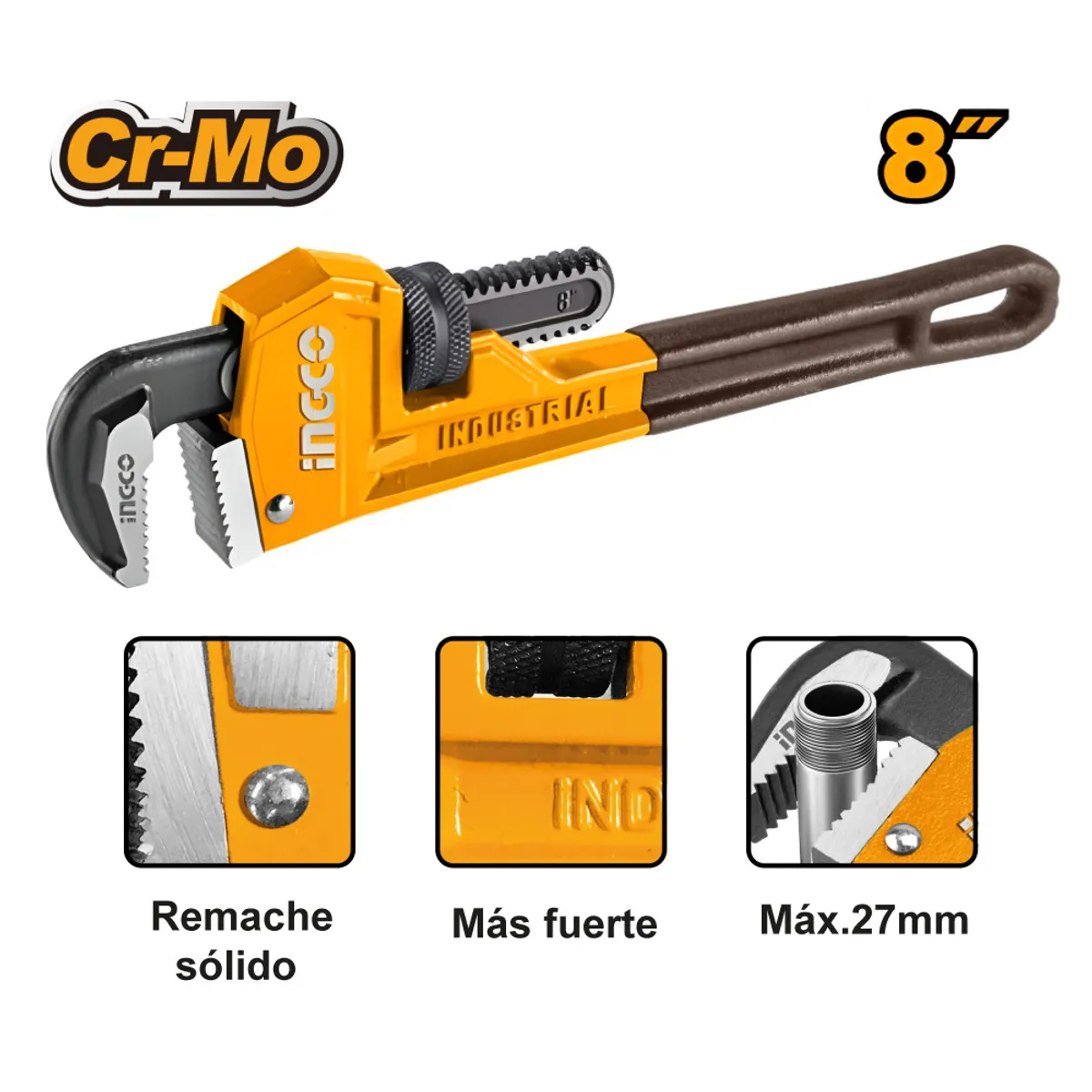 INGCO TOOLS - LLAVE STILSON INGCO 8 200MM HPW0808