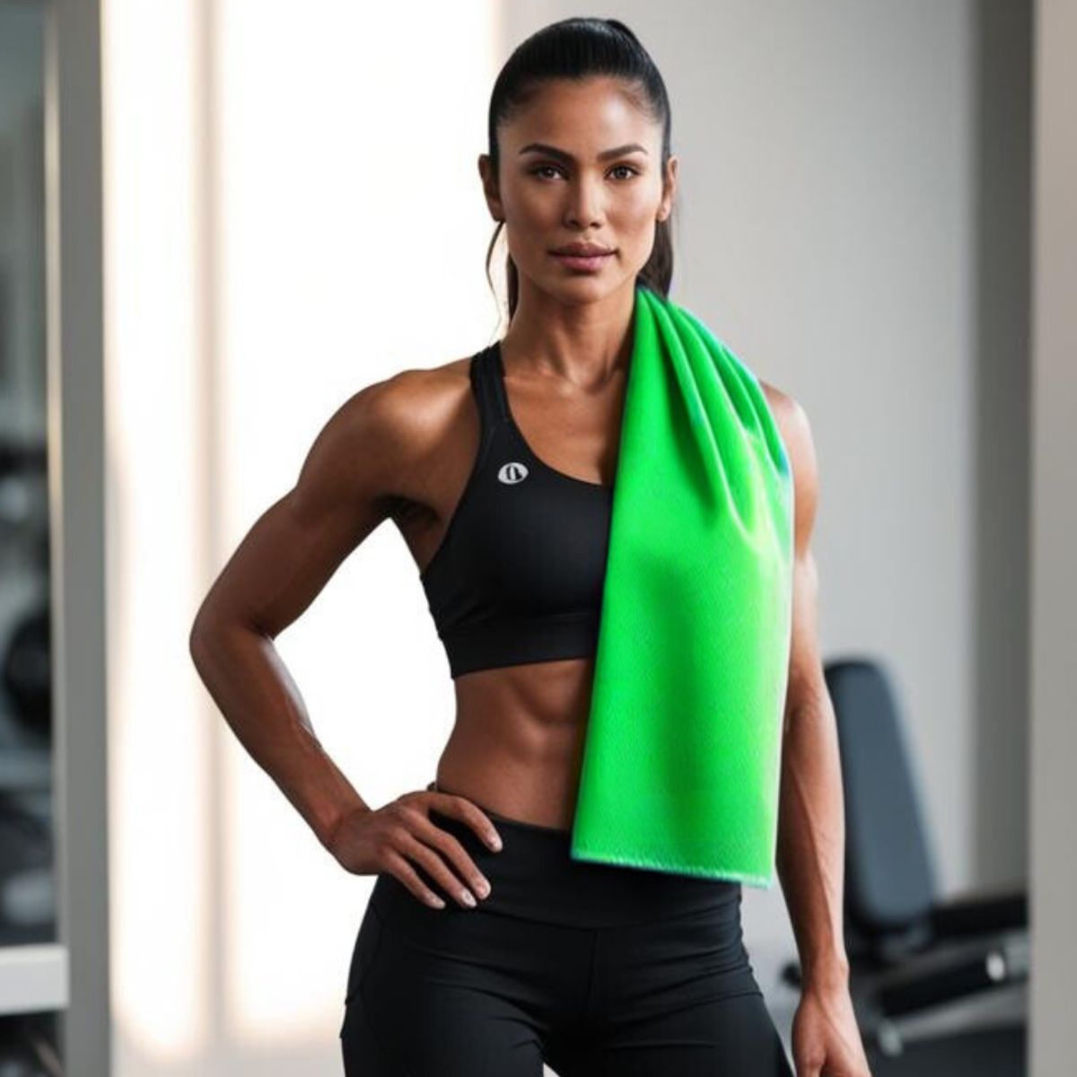 INDEPENDIENTE - Toalla de Microfibra Deportiva Verde Valuma