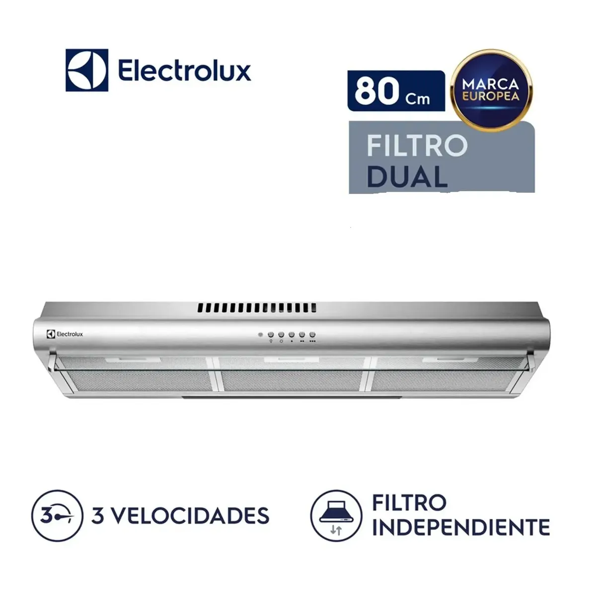 ELECTROLUX - Campana Extractora Electrolux EJSE302TBJS 80cm