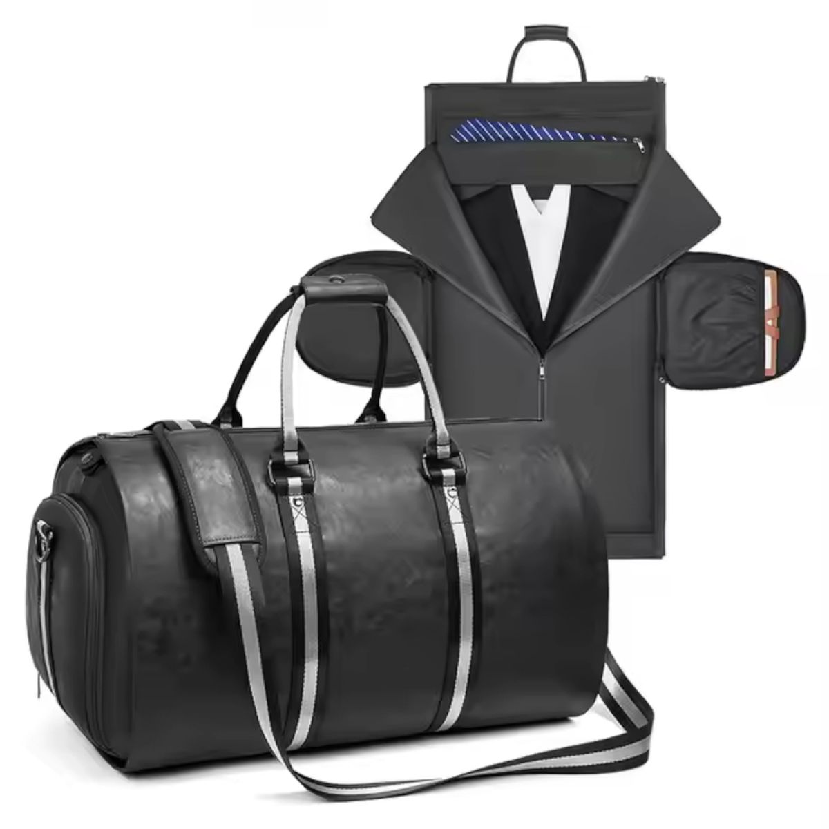 GENERICO - Maletin Porta Terno Traje Cuero Pu 45 L Viaje Negocio Ejecutiva 233027