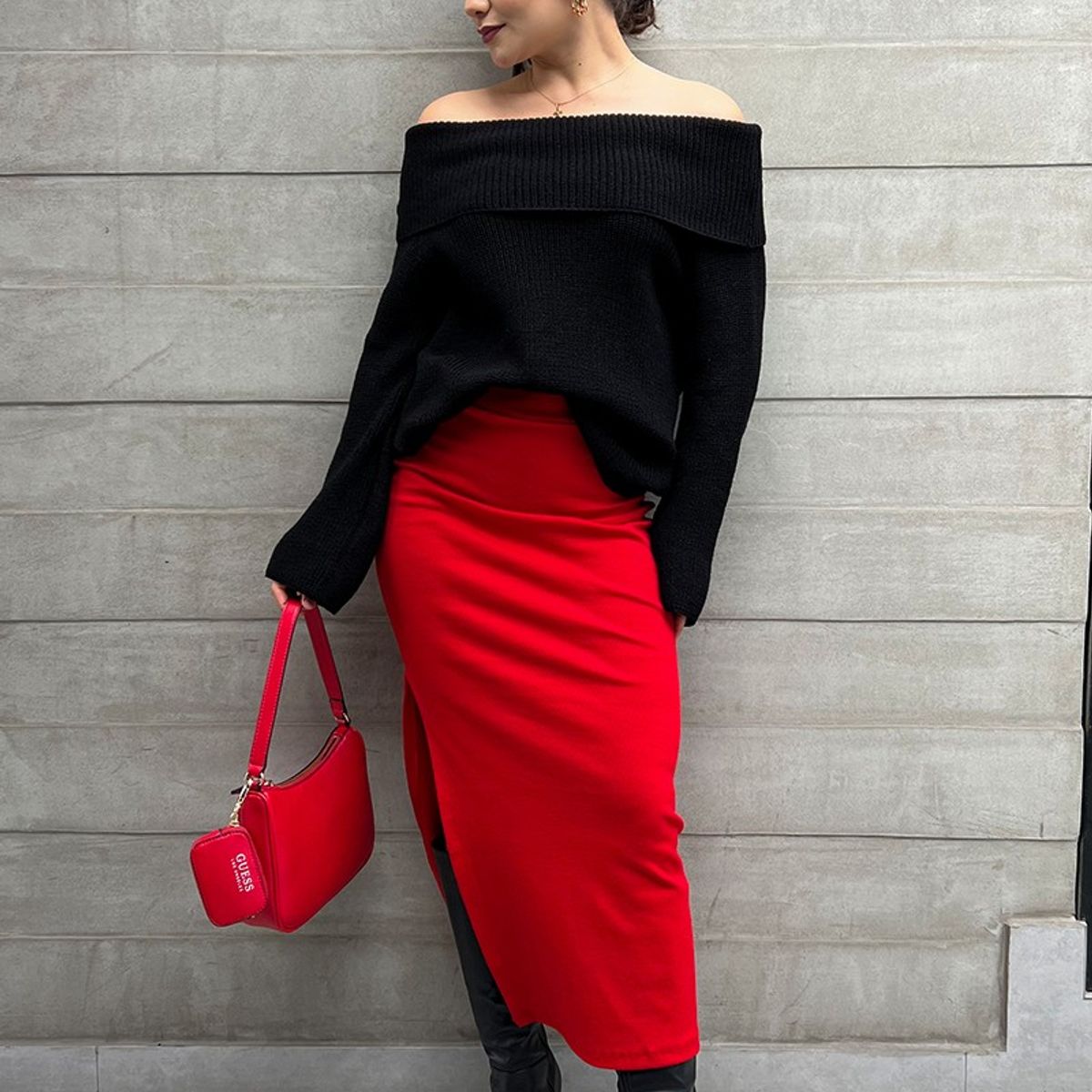 GENERICO - SUETER CHOMPA OFF SHOULDER MUJER