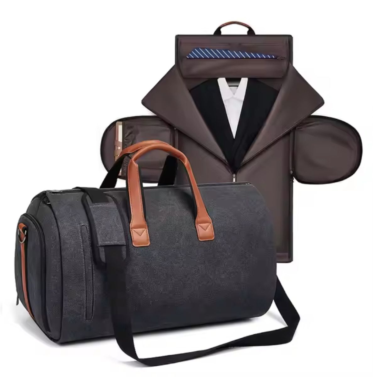 GENERICO - Maletin Porta Terno Traje Canvas Vintage 45 L Viajes Negocios 2091