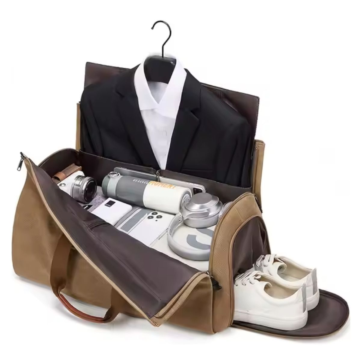 GENERICO - Maletin Porta Terno Traje Canvas Vintage 45 L Viajes Negocios 2091