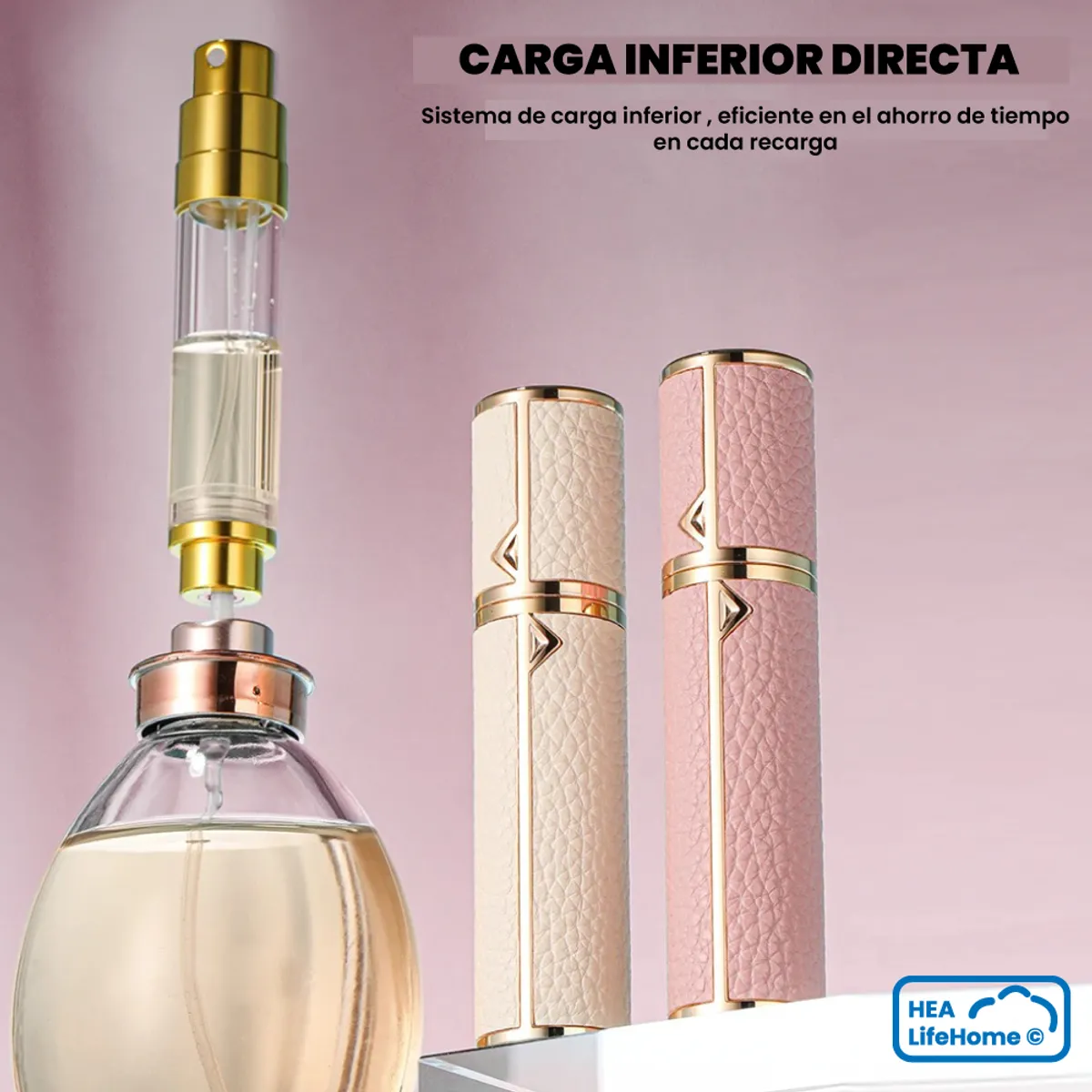 GENERICO - ATOMIZADOR PERFUME 5ML ENVASE CUERO BLANCO