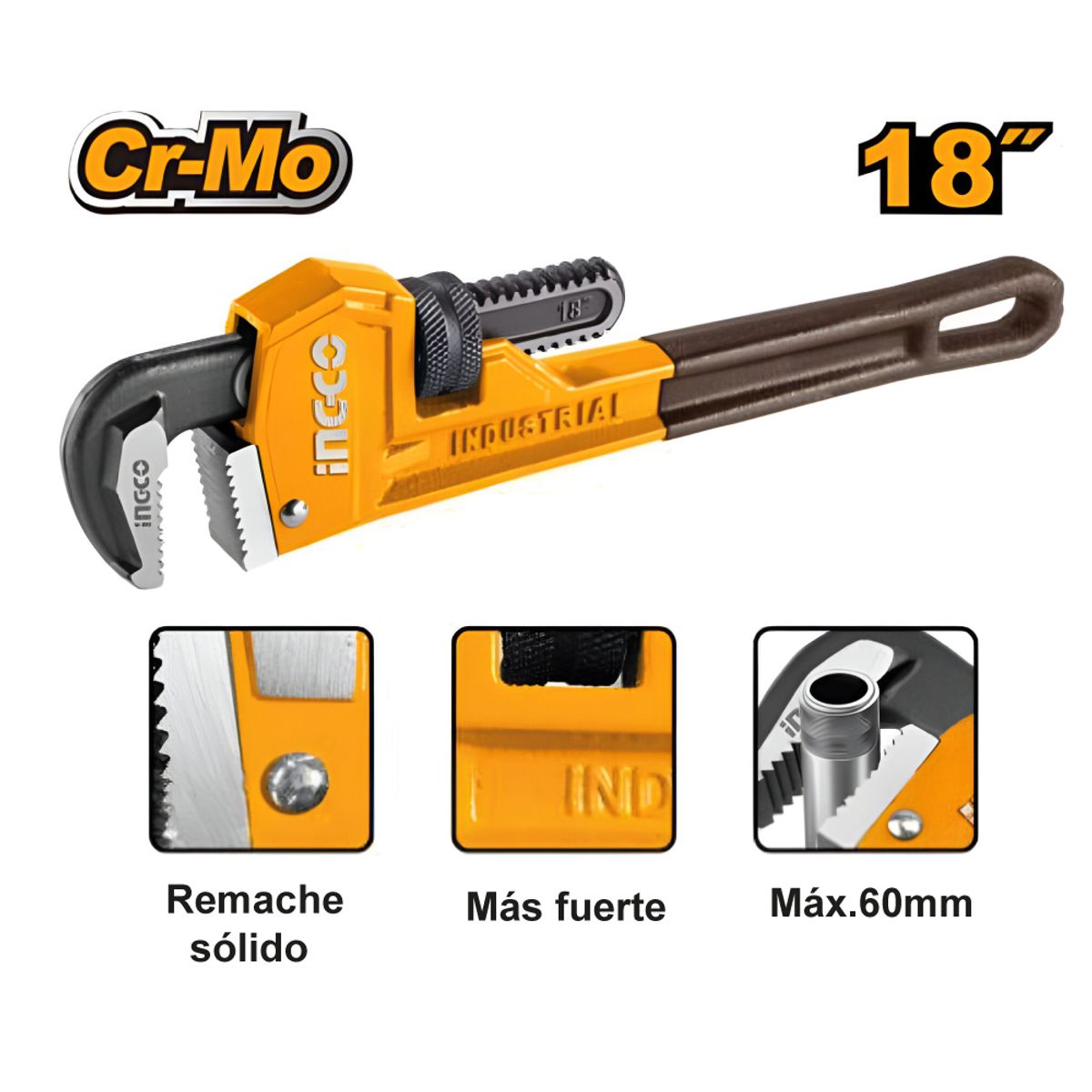 INGCO TOOLS - LLAVE STILSON INGCO 18 450MM HPW0818