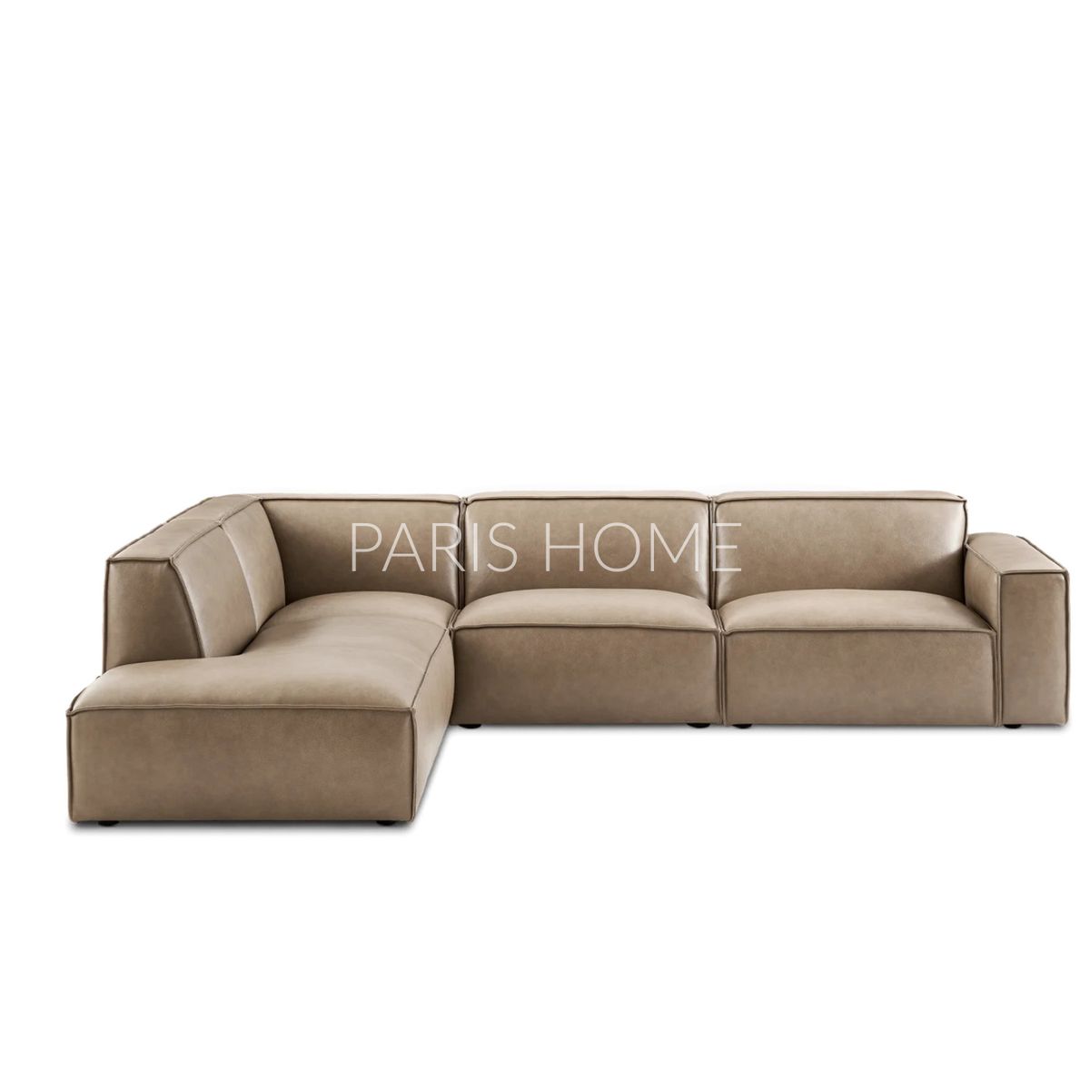 GENERICO - Seccional Izquierdo con chaise longue extensible Jonathan Ultracuero - Taupe