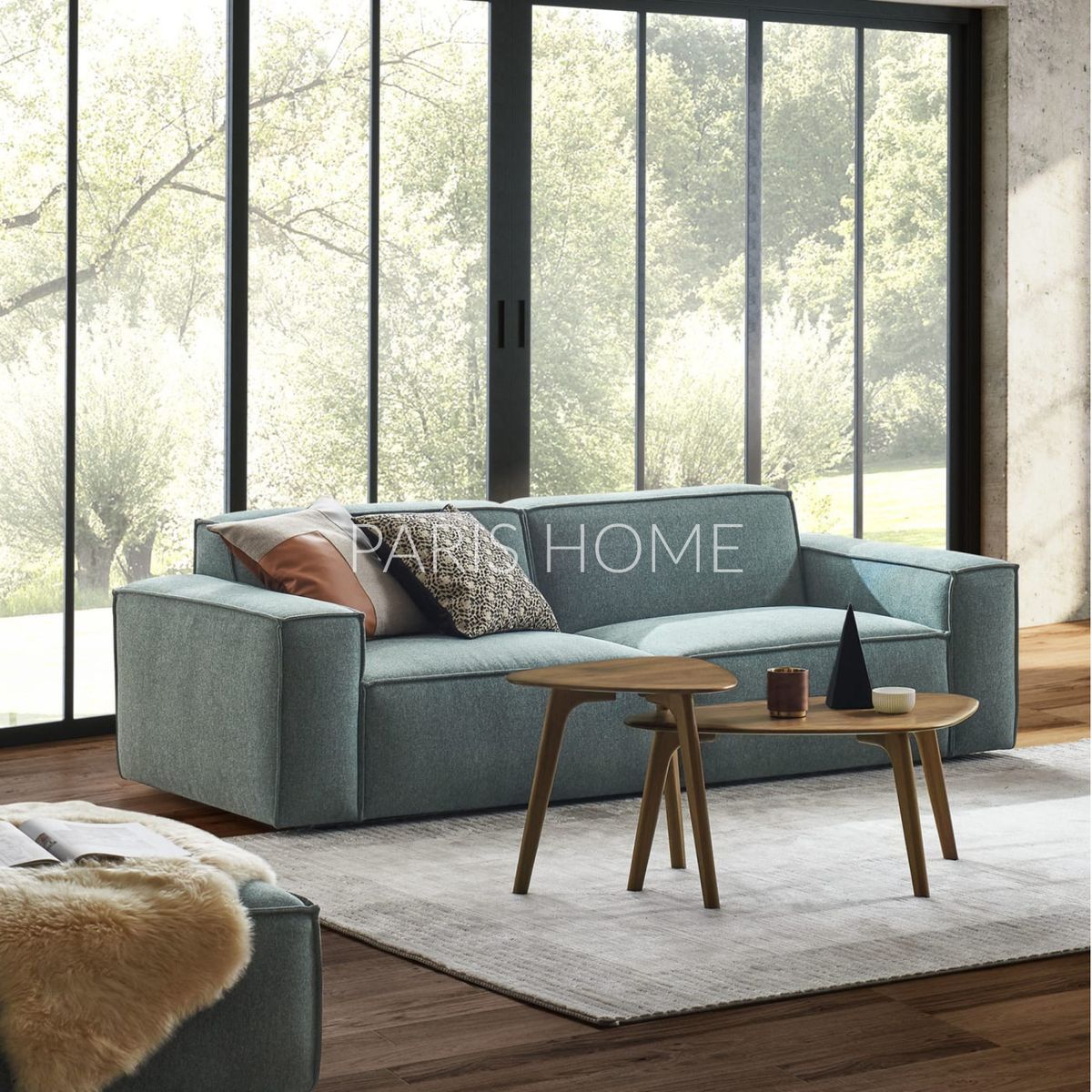 GENERICO - Sofá 2 Cuerpos Jonathan - Turquesa