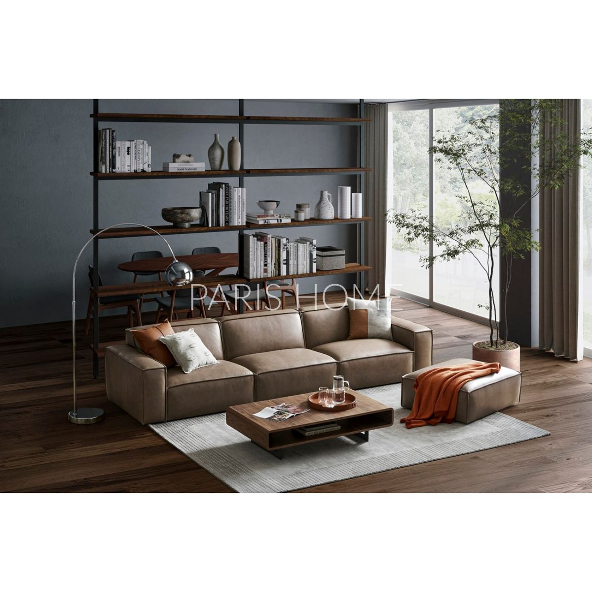 GENERICO - Sofá 3 Cuerpos Jonathan Ultracuero - Taupe