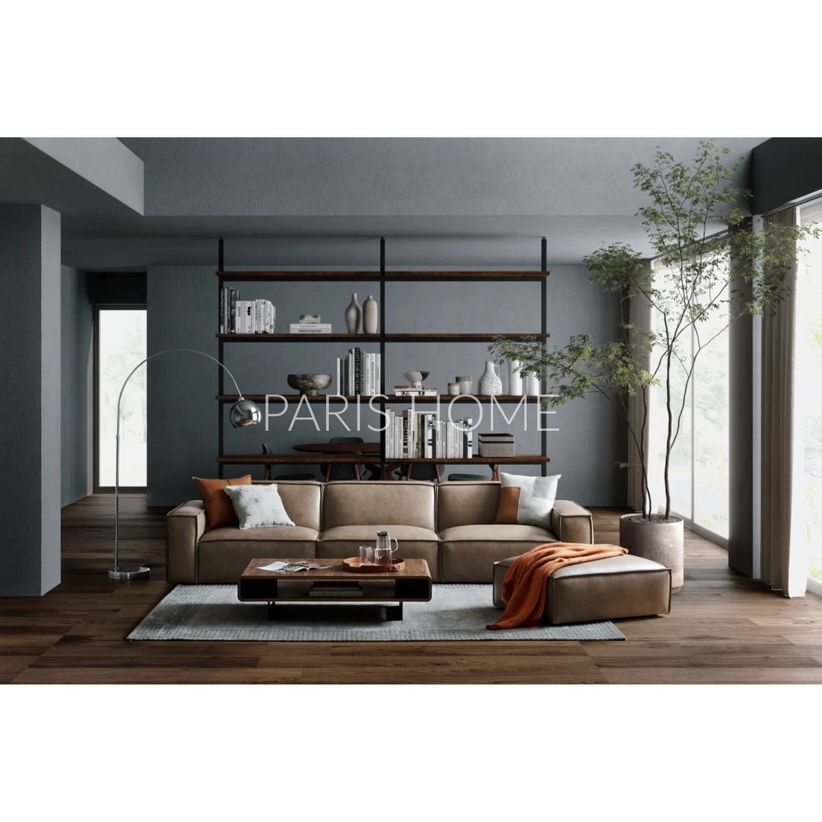 GENERICO - Sofá 3 Cuerpos Jonathan Ultracuero - Taupe