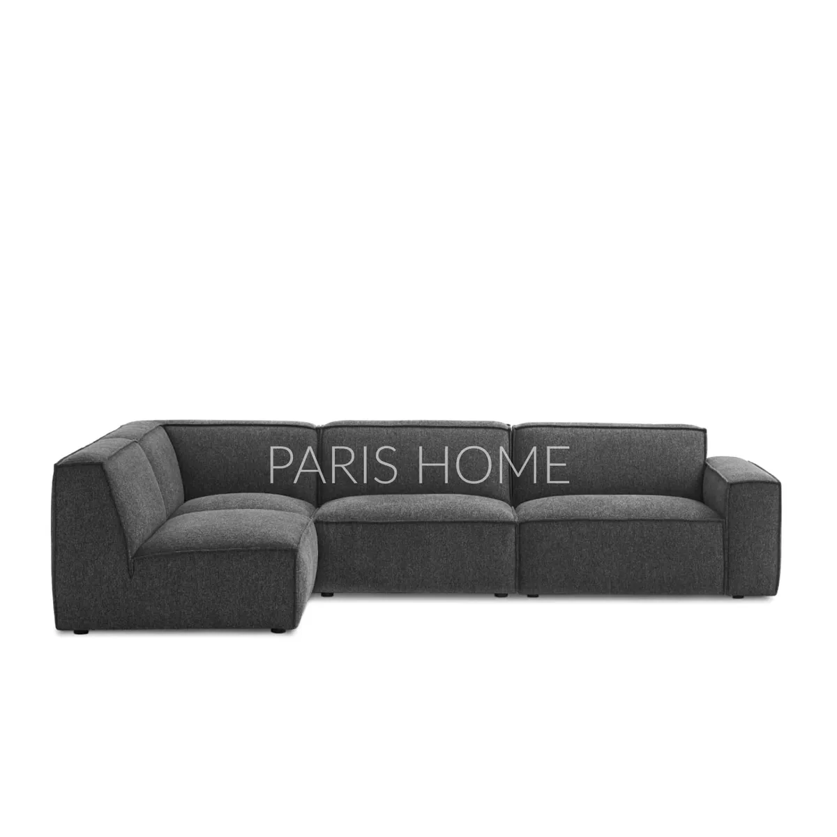 GENERICO - Sofá Seccional Chaise Izquierdo Jonathan - Gris Oscuro