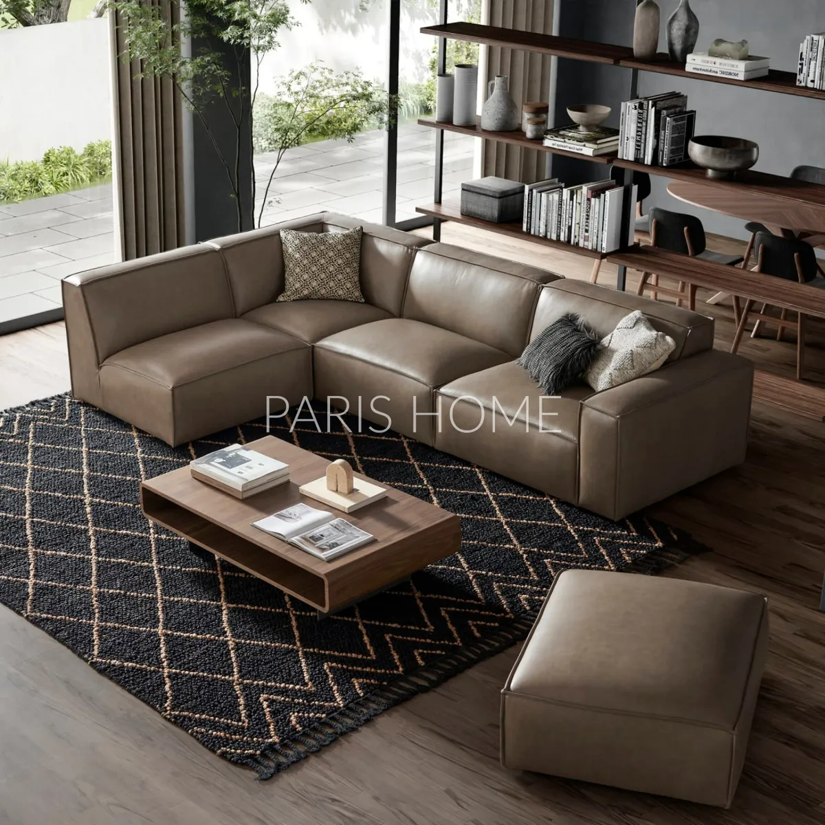 GENERICO - Sofá Seccional Chaise Izquierdo Jonathan Ultracuero - Taupe