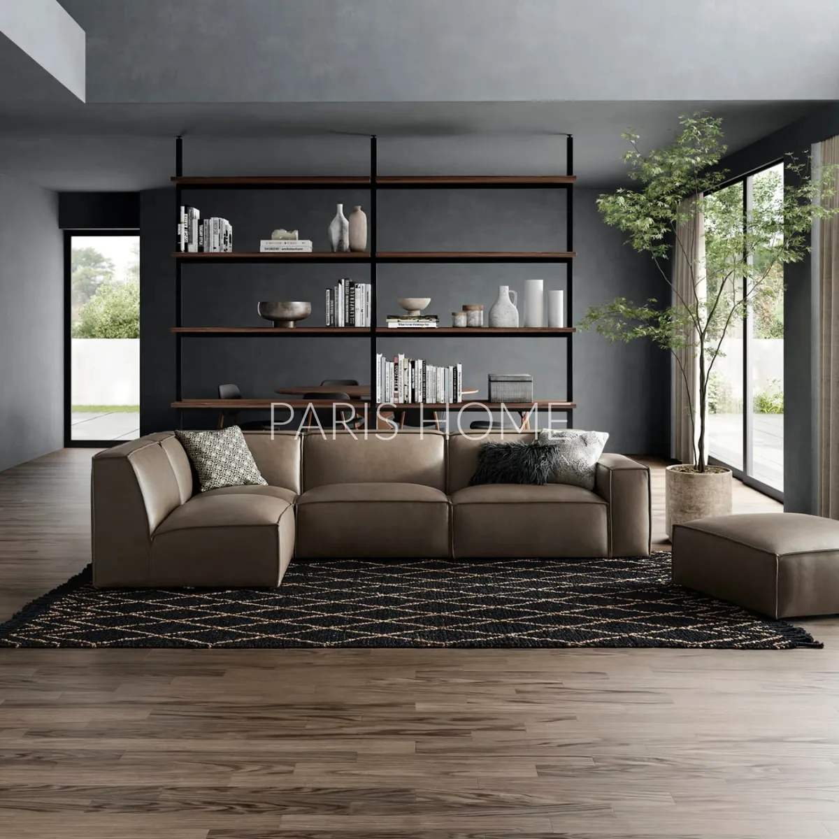 GENERICO - Sofá Seccional Chaise Izquierdo Jonathan Ultracuero - Taupe