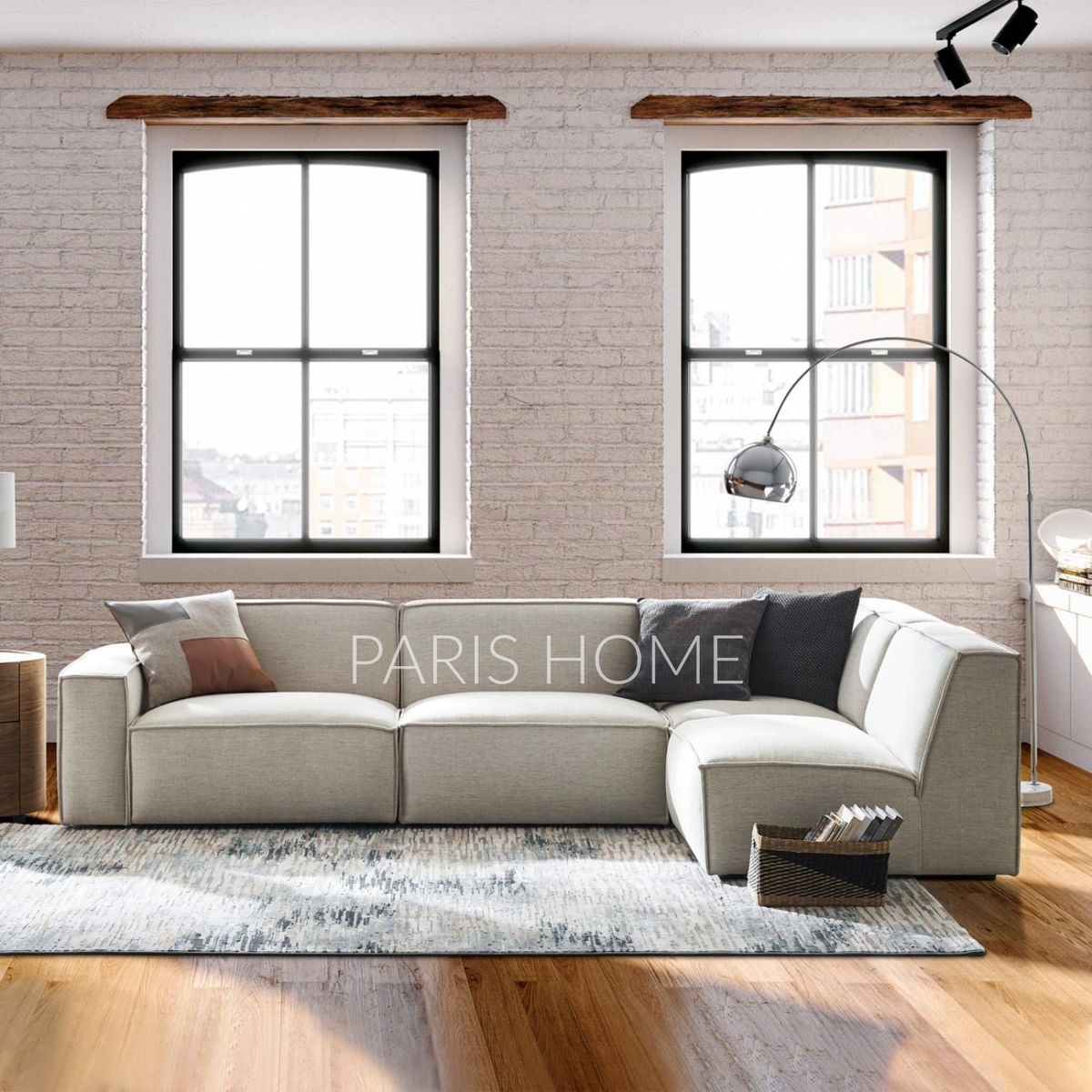 GENERICO - Sofá Seccional Chaise Derecho Jonathan - Blanco Cremoso