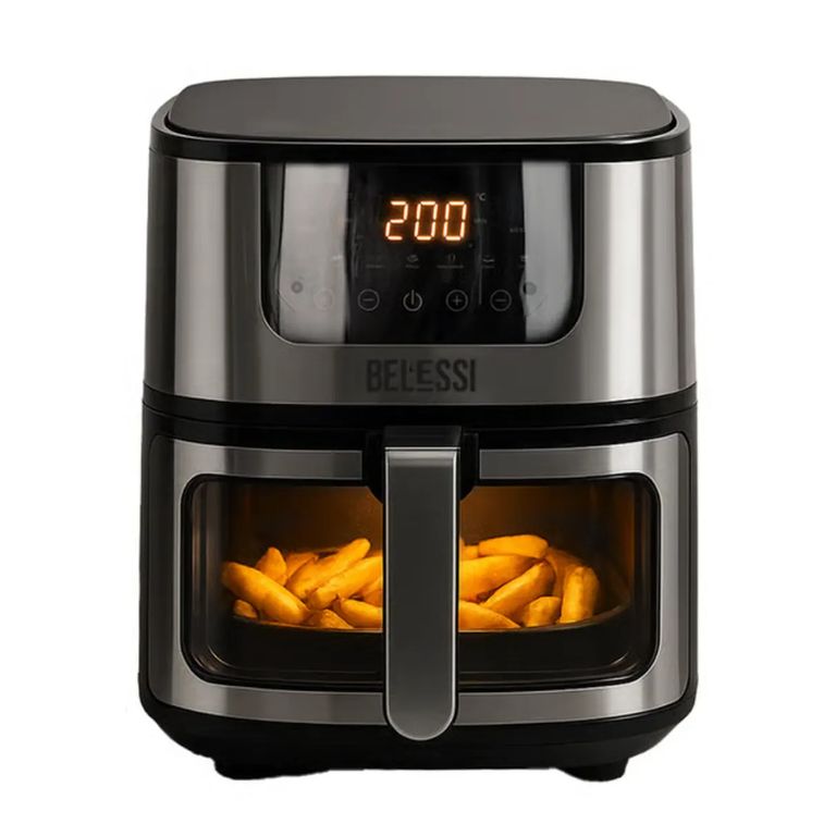 BELESSI - Airfryer Belessi: Pantalla digital, Capacidad de 4.5LT y Ventana