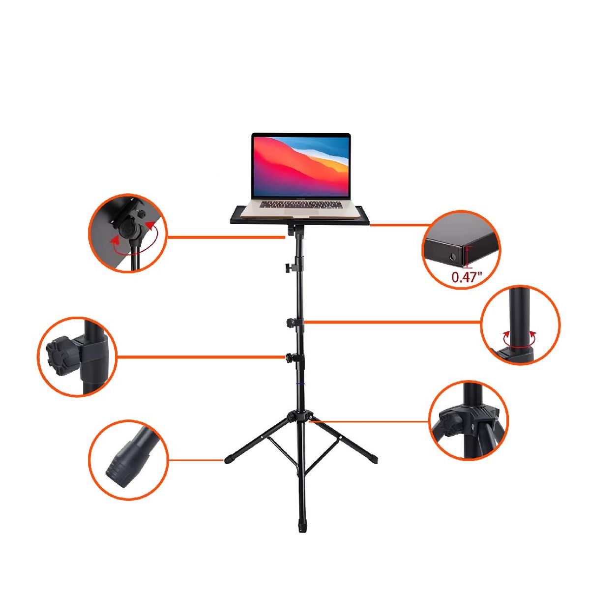 ALL SOUND - PEDESTAL DE LAPTOPPROYECTOR ALL SOUND A-503