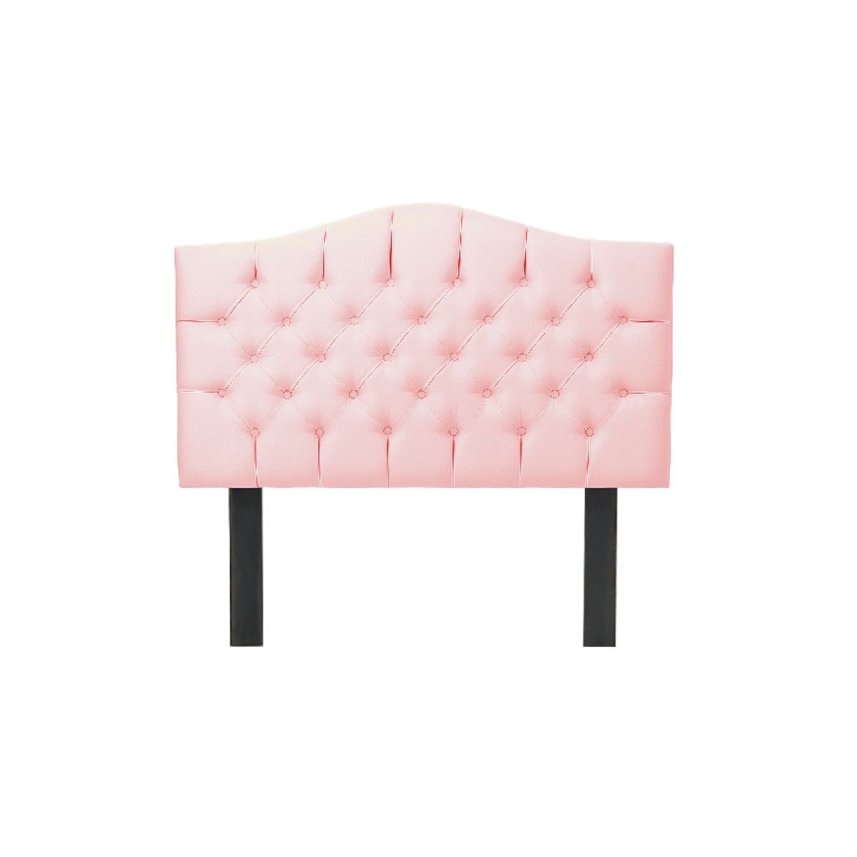 MUEBLES MACRUMO - Cama tapizada Varsovia - Queen - Color Rosado