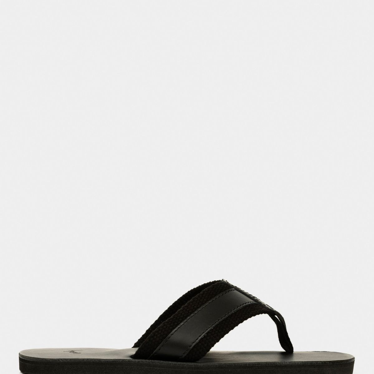 VELEZ - Vélez Sandalia Playera Alfil Cuero Hombre Negro