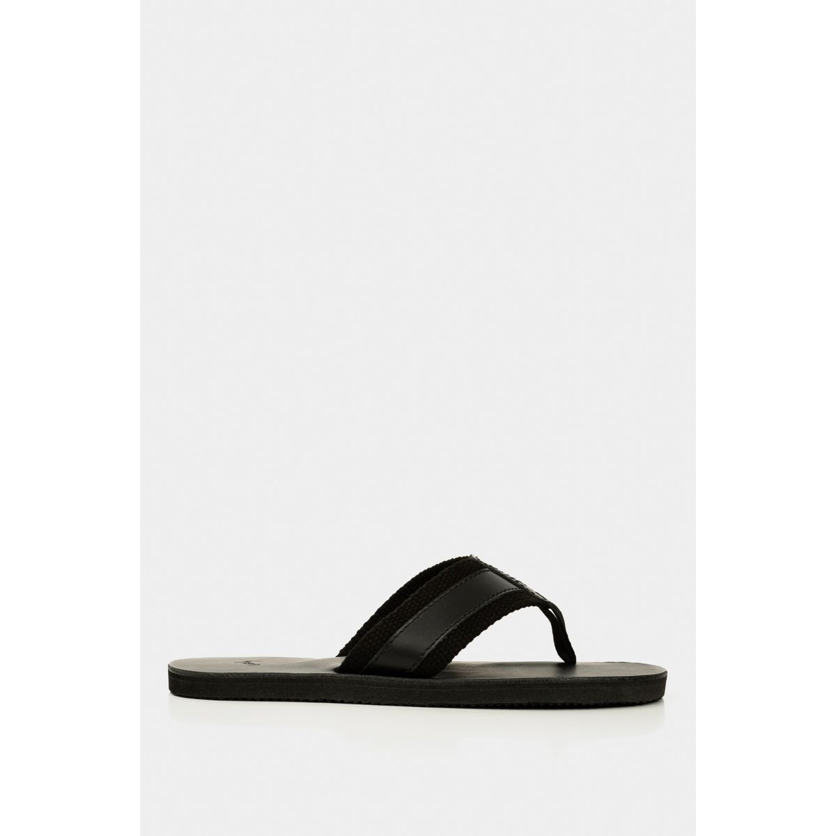 VELEZ - Vélez Sandalia Playera Alfil Cuero Hombre Negro