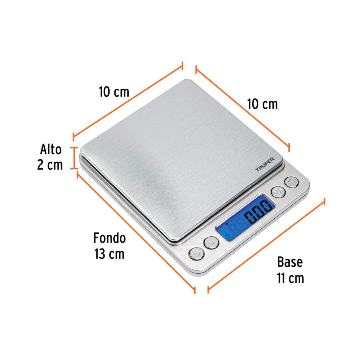 TRUPER - Balanza Electronica de Precision 0.01g/centesimal 500 g Truper BAS-05B