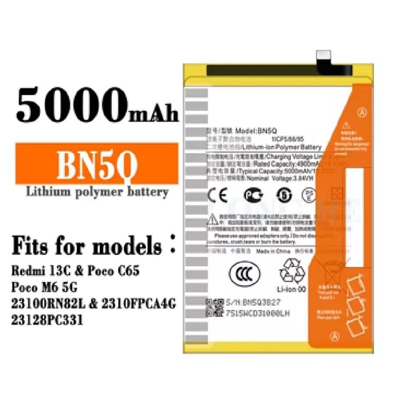 GENERICO - BATERIA  REDMI 13C - POCO C65 - POCO M6   BN5Q  NUEVO