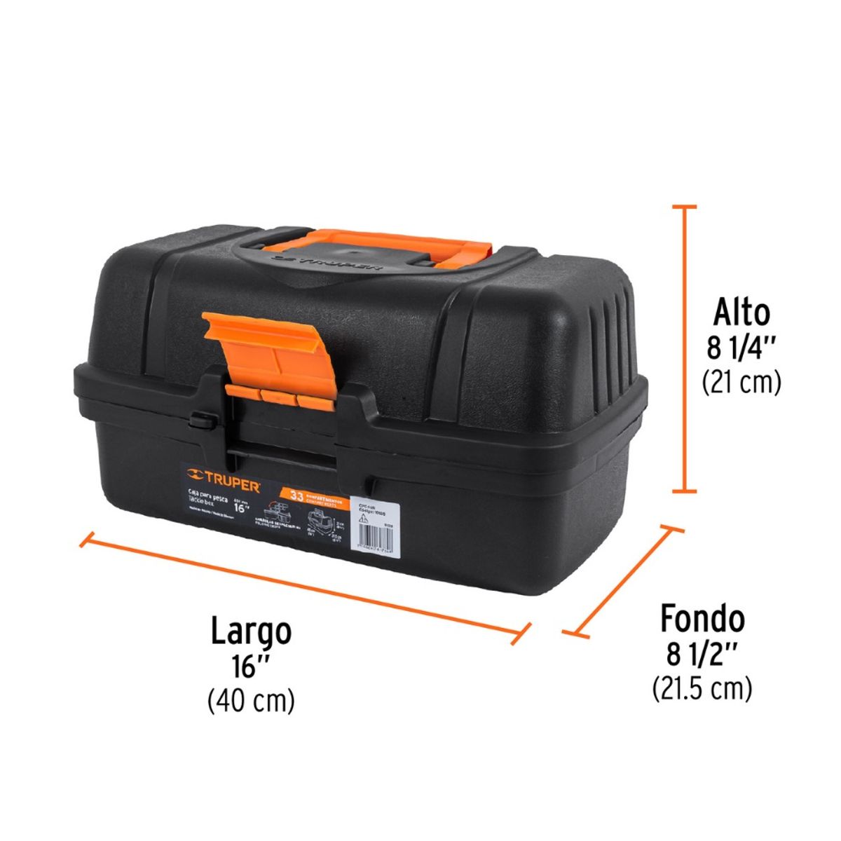 TRUPER - Caja Organizadora Pesca Carpinteria cerrajeria Truper