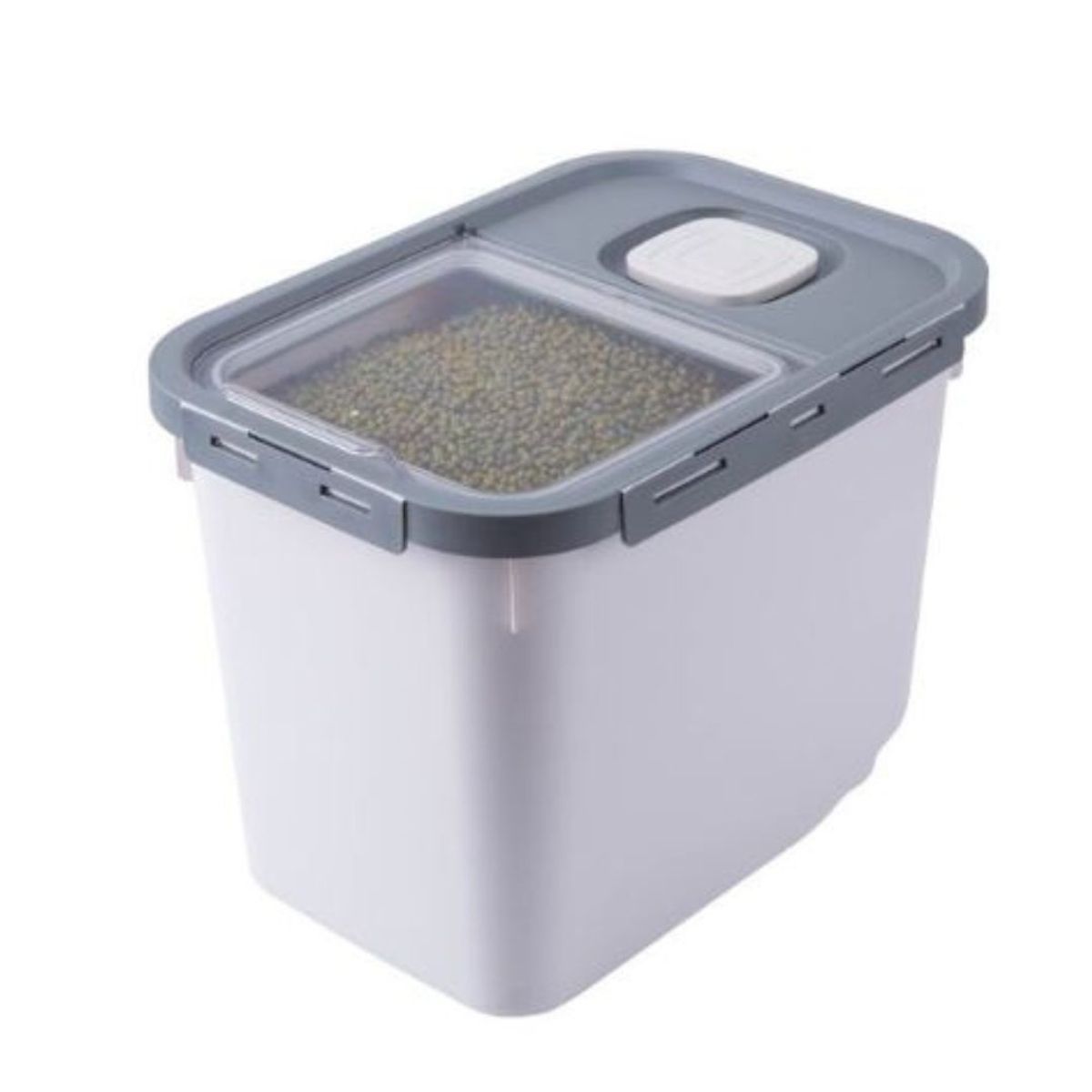 GENERICO - Contenedor de comida hermetico para Mascotas GRIS