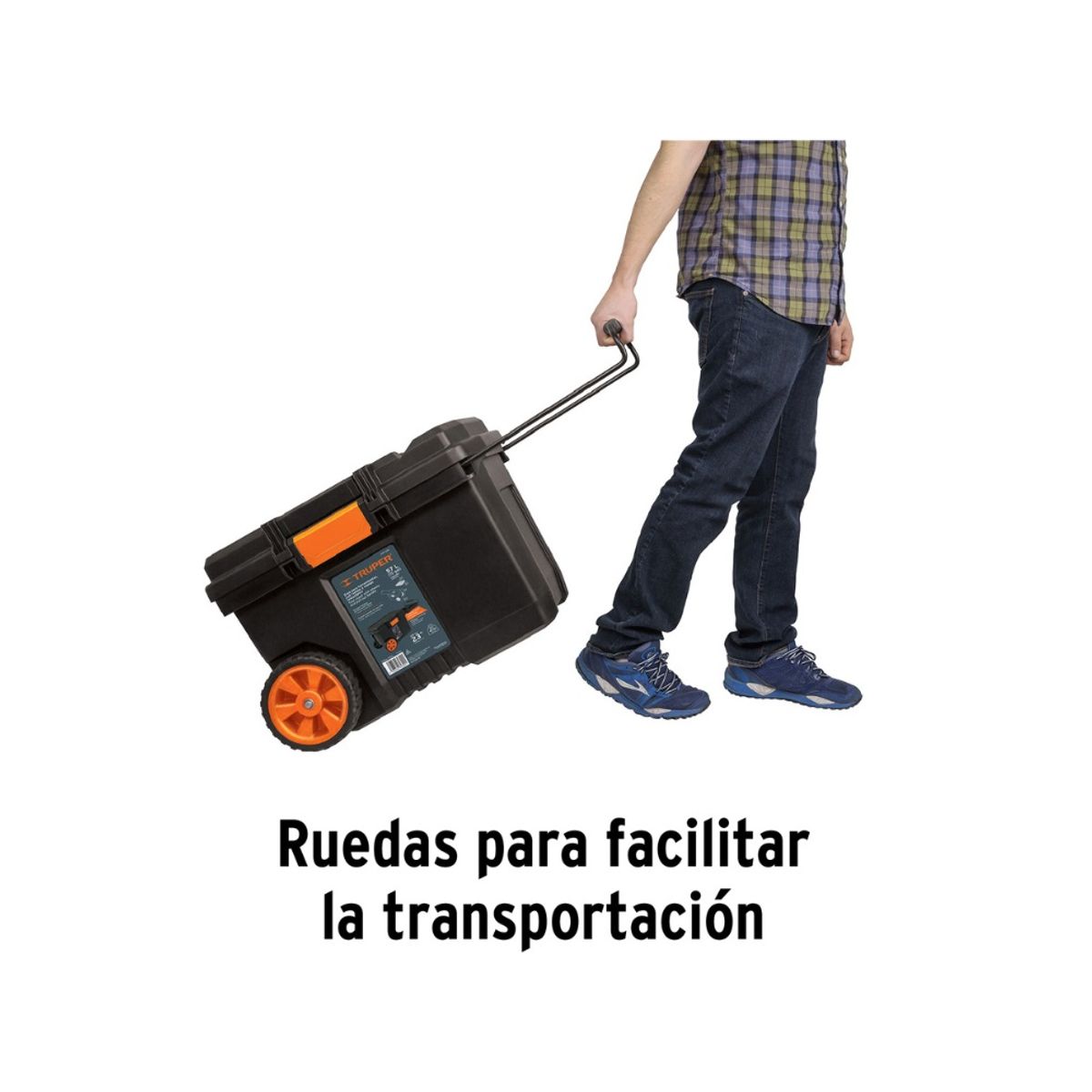 TRUPER - Caja de Herramientas con Ruedas de 23 x 17" Truper