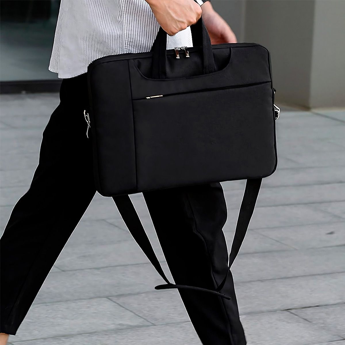 GENERICO - Funda Laptop Estilo Maletin 13 Pulgadas Forro Interior Felpa