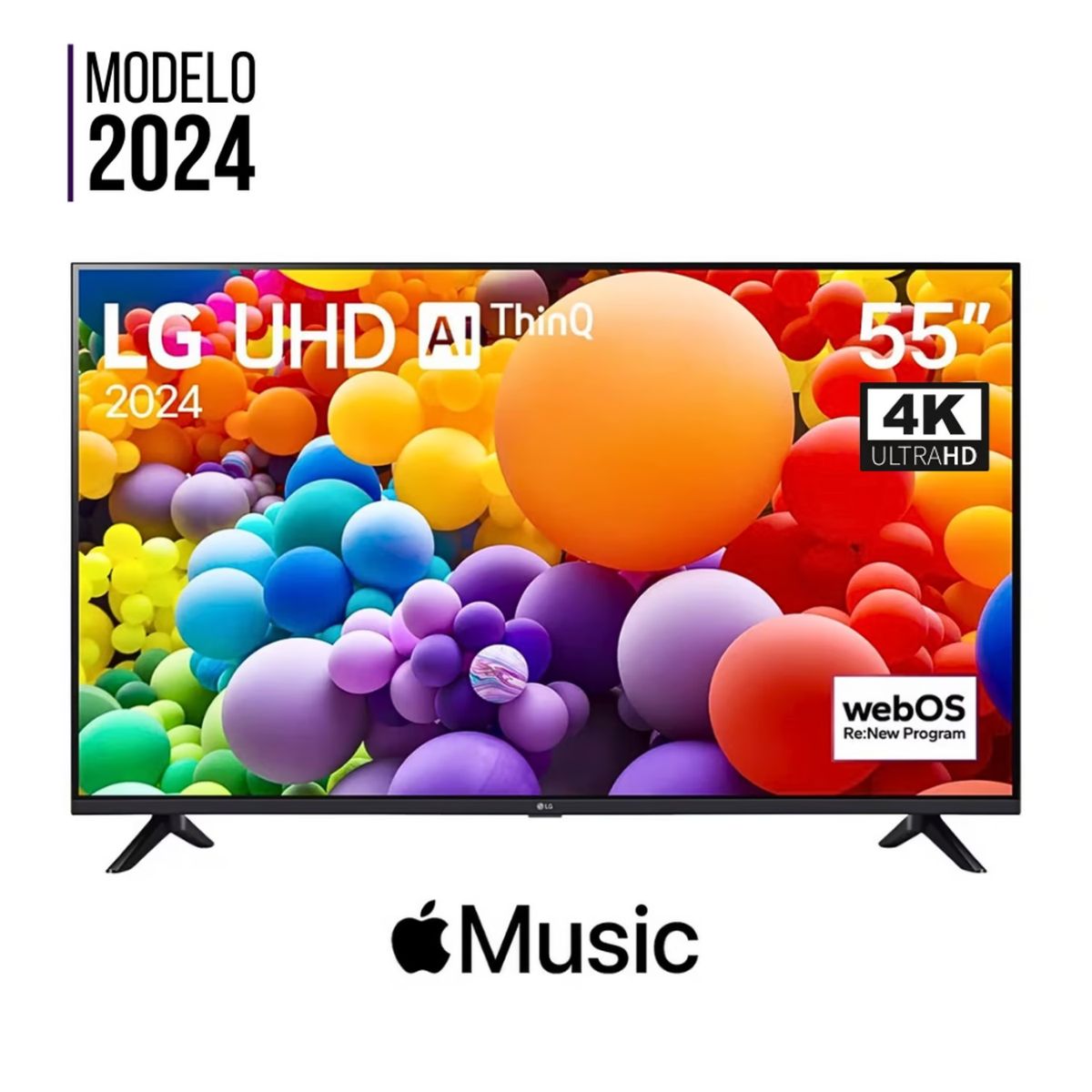 LG - Televisor LG 55 Pulg. LED Smart TV UHD 4K con ThinQ AI 55UT7300