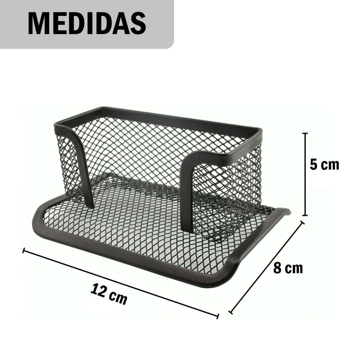 GENERICO - Kit x3 Organizador de Tarjetas metálico de escritorio